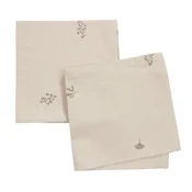 Platnena salveta ENGFIOL 40x40 bež/siva 2kom/p