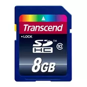 SECURE DIGITAL CARD 8GB TRANSCEND TS8GSDHC10