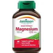 Jamieson Magnezij 500 mg + Vitamin D3, 60 tablet