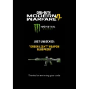 Monster Energy X Call of Duty: MODERN WARFARE 4 - Green Light Weapon Blueprint Skin (DLC) (PS4/PS5/XBOX ONE/XBOX SERIES X/PC) Official Website Key GLOBAL