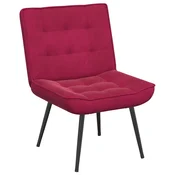 Vidaxl Relaksacijski stol Vino rdeča 64x74x84 cm žamet