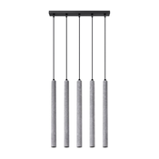 Sollux SL.1274 - Luster na sajli PASTELO 5xG9/8W/230V beton