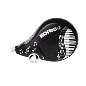 Korekturni valjček, 4,2 mm x 8 m, KORES Scooter Black&White, mešanica barv, 8 m