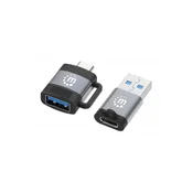 MANHATTAN adapter USB-C na USB-A + USB-A na USB-C 5 Gb/s, 3 A, 356329