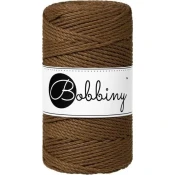 Bobbiny 3PLY Macramé Rope 3 mm 100 m Nut Brown Vrvica