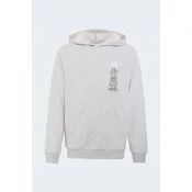 Adidas J MC HOODIE, djeciji pulover, siva CC191