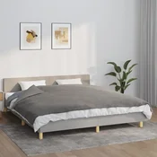 Vidaxl vidaXL Obtežena odeja s prevleko, siva, 155 x 220 cm, 11 kg, blago