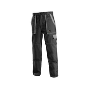Canis Radne pantalone do struka luxy josef crno-sive vel.64 ( 55189 )