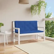 Vidaxl Blazina za vrtno klop modra 120x(50+50)x7 cm oxford tkanina
