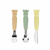 Sophie La Girafe pribor za jelo - Vilica, nož, žlica