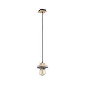 Lestenec na kablu MIKO 1xE27/15W/230V črna/bež