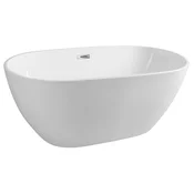 DOURO Prostostoječa kad 150x80 cm, bela - Bela - 150x81,5x58 cm - Aqualine - 24 - Akrilat - Neodvisno - 1500 - Prostostoječi - 815 - 580 - 232 - 50 - 300 - 14
