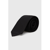 Kravata od svile HUGO boja: crna, 50522110
