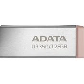 ADATA UR350/128GB/USB 3.2/USB-A/Hnědá
