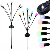 shumee Vrtna svetilka 2 kosa RGB 70 cm (60)