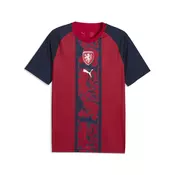 PUMA Czechia Warmup Jersey Men, Football, Dark Cherry/Navy, XXL