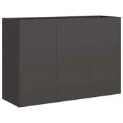 Vidaxl Planter Black 120x40x80 cm Hladno valjano jeklo