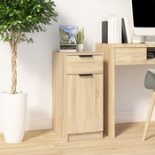 Ormaric za radni stol hrast 33,5 x 50 x 75 cm konstruirano drvo