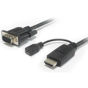 PremiumCord HDMI Converter -> VGA with micro USB 8592220013011