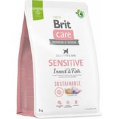 Hrana za pse Brit Care Sustainable osjetljive insekte i ribe 3 kg