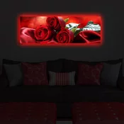 Opviq Slika na platnu sa LED osvetljenjem 30x90cm