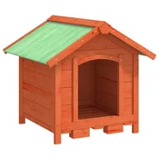 Vidaxl Pasja uta 65x65x61,5 cm trdna borovina
