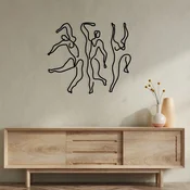 Wallity Zidna dekoracija Famiglia, 90 x 54 cm, Crna