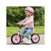 RIKE Fix Balance dječji bicikl bez pedala bijelo-rozi – balans bicikl za razvoj ravnoteže