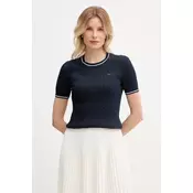 Lacoste pletena ženska majica z bombažem