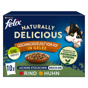 Mešano pakiranje Felix Naturally Delicious 10 x 80 g - Kmečki izbor v želeju