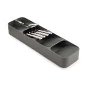 Siv plastičen organizator za pribor 11 x 39,5 cm Duo – Joseph Joseph