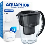 Aquaphor AQUAPHOR Amethyst vrč za filtriranje vode 2,8L s MAXFOR+ filterjem - črn