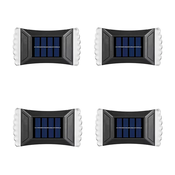 Dekorativne fasadne lampe solarne set 2kom 4 KOMADA BELA BOJA