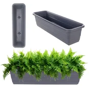 KADAX Balkonski cvetlični lonec 60 cm, antracitna barva
