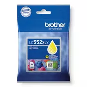 BROTHER LC-552-XL (LC552XLY), originalna tinta, žuta, 1500 stranica