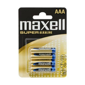 Maxell baterija - superalkalna baterija, 4 komada AAA (LR03), 1,5 V (bez žive) 18731