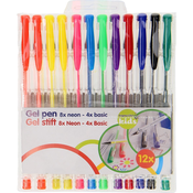 Set hemijskih olovaka raznobojnih sa gel punjenjem 12/1 Topw. Kids