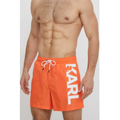 Kopalne kratke hlače Karl Lagerfeld oranžna barva