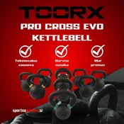 Toorx Kettlebell Pro Cross EVO | Profesionalna izbira za funkcionalno moč | Maksimalna natančnost, minimalen kompromis! | po naročilu (dobava po 15.7.2026)