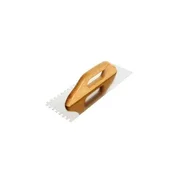 Ostatní Lopatica Euro tools 131071Q Stainless steel trowel, tooth 10x10 mm, 480 mm, wooden handle