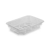 Pladenj (PP) kvadraten prozoren 186 x 133 mm 500 ml [50 kos]