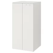 SMASTAD / PLATSA Garderober, bela/bela, 60x57x123 cm