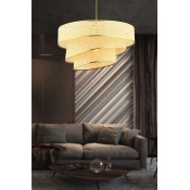 Opviq Luster Couper Hazeran, 40x40cm, Krem-zlatne boje