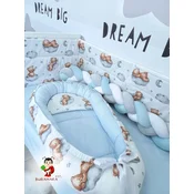 Bubamara037 Gnezdo za bebe Medvedic, Plavo