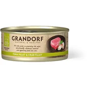 Grandorf Cat Grain Free Konzerva Fileti Tune & Kraba, hrana za macke 70g