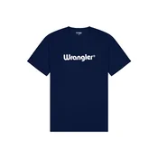 WRANGLER Majica LOGO TEE marine/bela