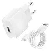 HUAWEI Domaci polnilec Originalni Huawei Micro USB polnilni kabel - bel, (20530464)