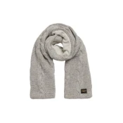 Superdry za ženske. W9310068A Siv pleten šal z osmicami (OSFA), Priložnostno
