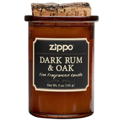 MIRISNA svijeća Dark Rum&Oak 141gram ZIPPO