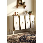 Hanah Home komoda Elips 120, 120 cm, bela / zlatna